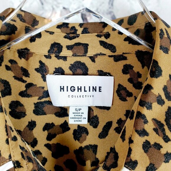 HIGHLINE Collective Leopard Cheetah Print Blouse - Picture 4 of 9